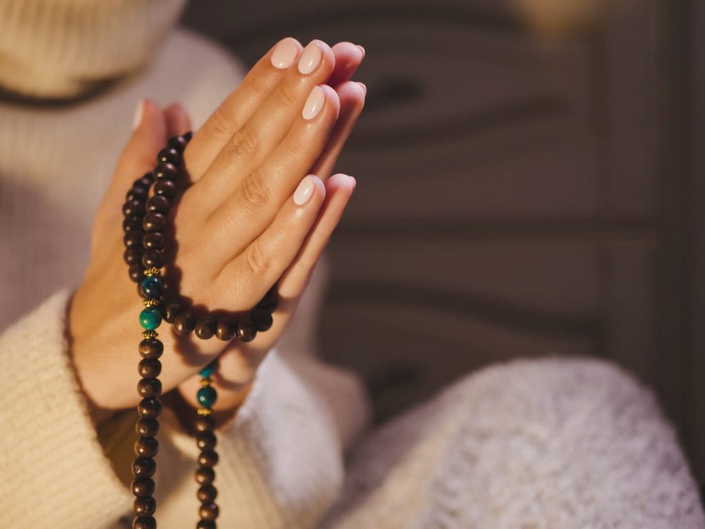 fabriquer un mâlâ de méditation