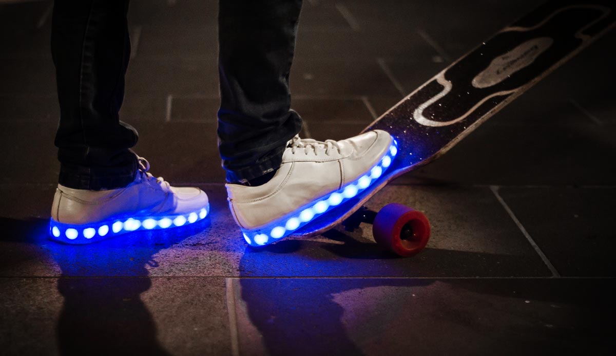 chaussures led